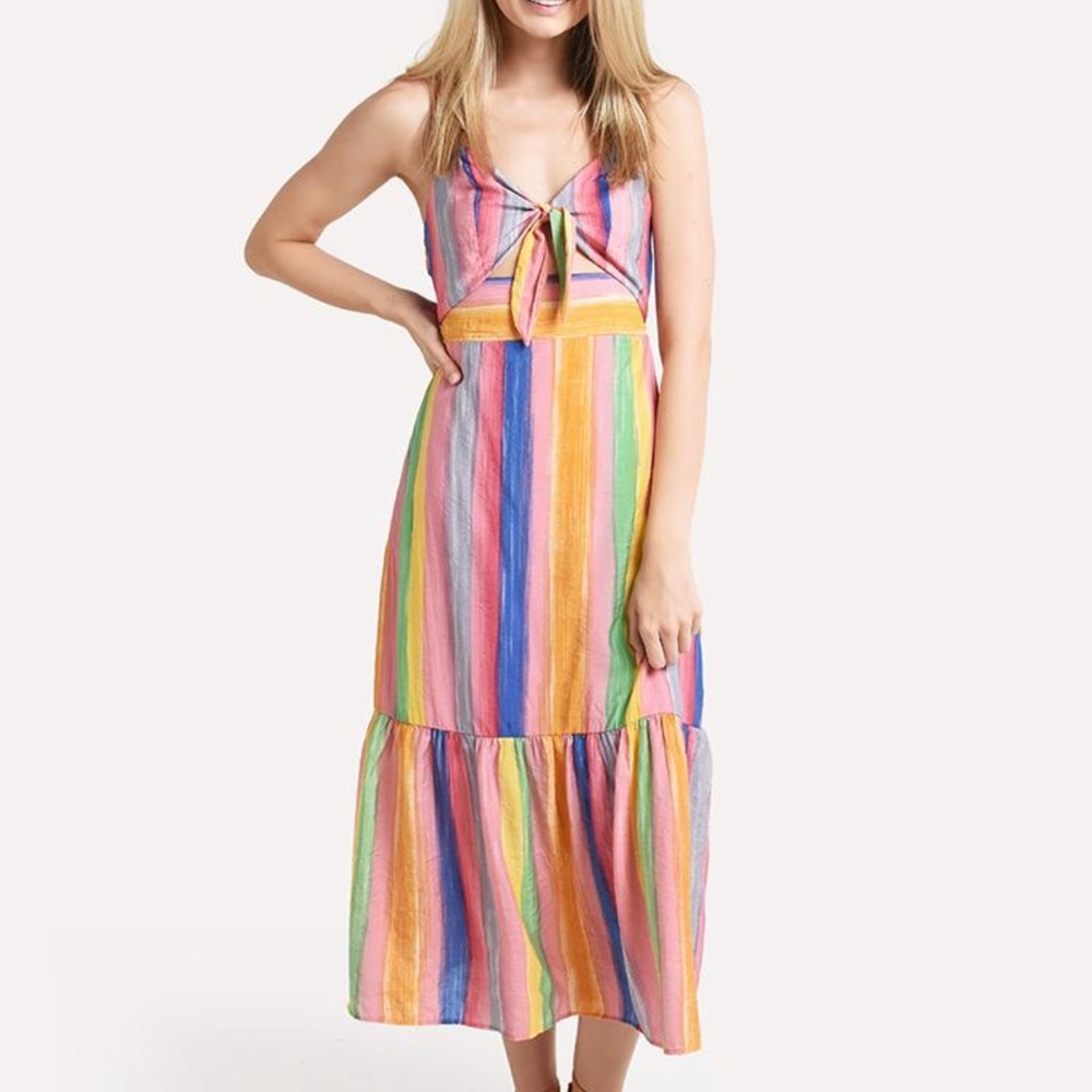 Endless Rose front tie maxi dress